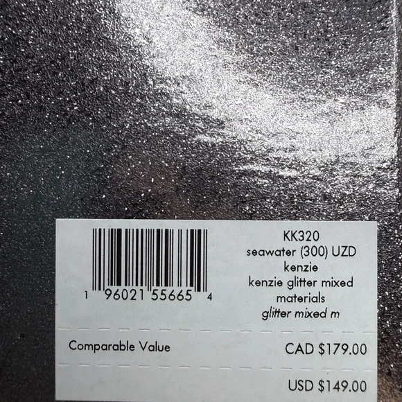 Kate Spade NIB Kenzie Glitter Seawater Wristlet Zip Pouch w/ Box NWT - Picture 14 of 14